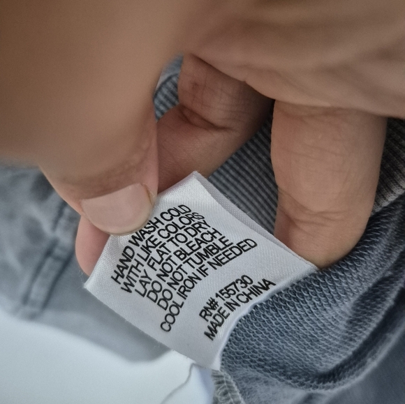 Jane And Delancy Acid Washed Blue Comfy Thin Hooded Sweatshirt - Picture 4 of 6